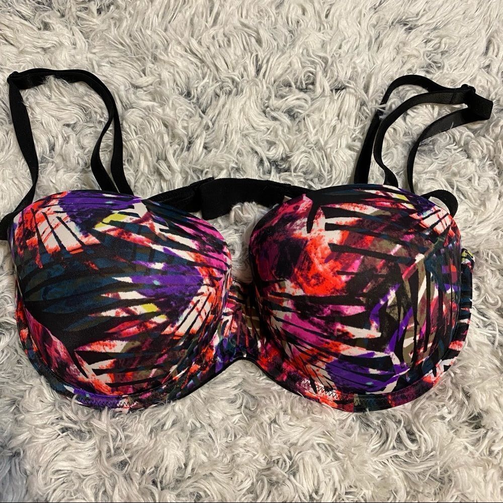 Pink/Purple Multicolored Victoria’s Push Up Bra